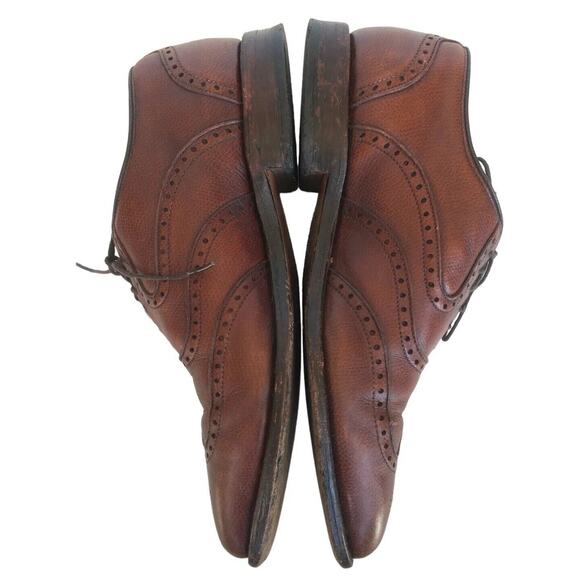 Allen Edmonds Shoes Mens 8.5 Leather McClain Oxford Wing Top Dress Brown main image 13